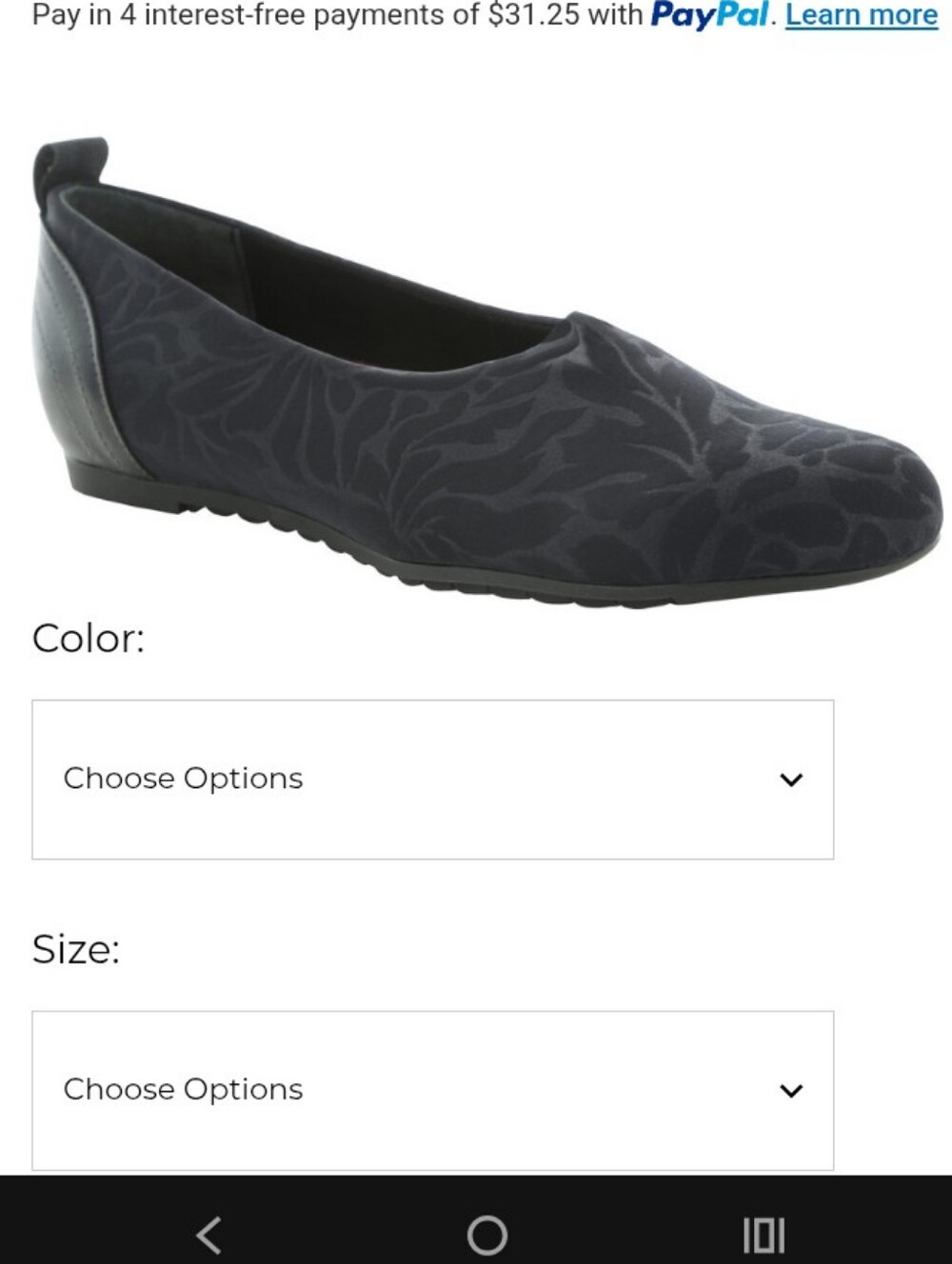 Munro Iriana Black Patterned Slip-On Flat